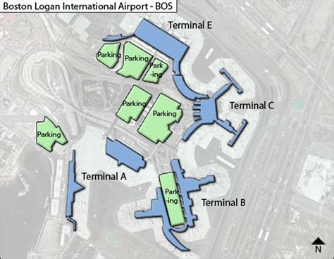 Boston Logan Bos Airport Terminal Map Airport Map Airports Terminal Logan International Airport