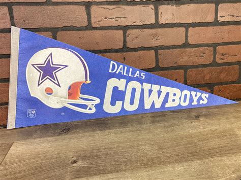 1970s Dallas Cowboys Large Vintage Pennant Etsy