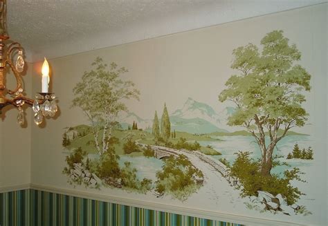 Vintage Wallpaper Wall Mural ~ 1960s Home Decor ~ Photo Taken At My