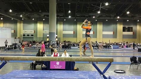 Makayla Level 9 Beam Kupets Pink Gymnastics Invitational 2020