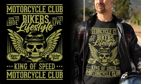 Bikers Lifestyle Motorcycle Club Graphic By Best T Shirt Designs