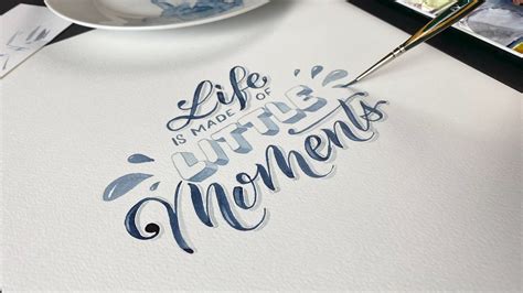 A Beginners Guide To Watercolor Hand Lettering Arthustle