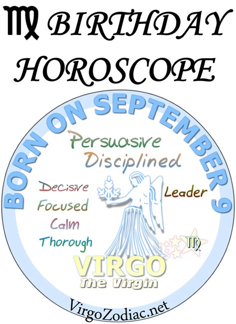 Sign or zodiac sign is one of the twelve segments of the celestial sphere divided into equal sections. September 9 Birthday Personality | Birthday horoscope ...