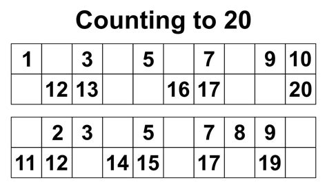 Fun And Engaging Counting Worksheets From 1 To 20 Practice Numbers