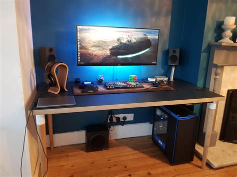 new desk for the battlestation r battlestations
