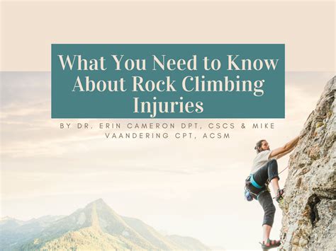 Rock Climbing Injuries