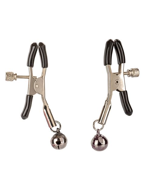 Hustler® Pleasure Nipple Clamps With Bells Wholese Sex Doll Hot Sale