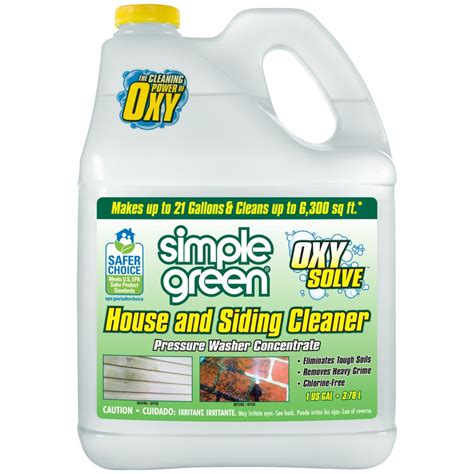 Simple Green Oxy Solve 1 Gallon House And Siding Pressure Washer