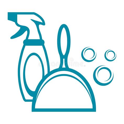 Logotipo De Limpieza Del Servicio Emblema De Compañía De Limpieza