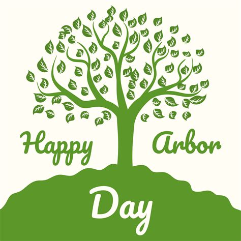 Happy Arbor Day 206114 Vector Art At Vecteezy