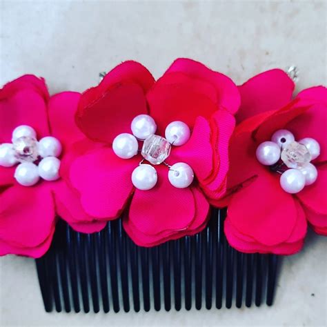 Pink Plastic Fancy Hair Combs Rs 450piece Lene Paul Boutique Id