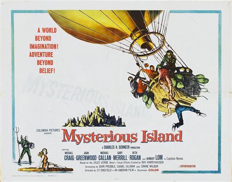 Mysterious Island 1961 Columbia Half Sheet Artist Unkn