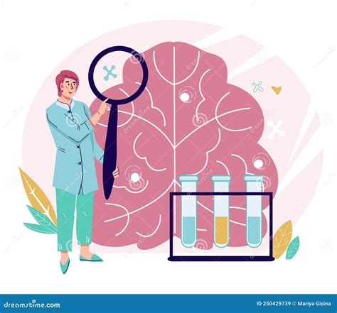 Brain And Neurological Diseases Diagnostic Concept Of Banner Vector