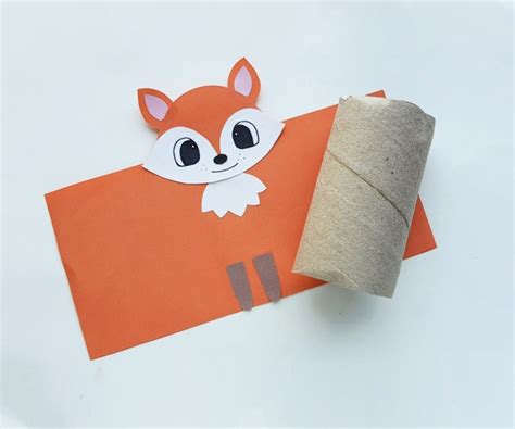 Toilet Paper Roll Red Fox Frosting And Glue Easy Desserts And Kid Crafts