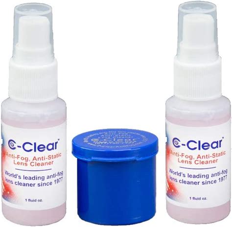 c clear anti fog lens cleaner for ppe face shields goggles and safety glasses 2