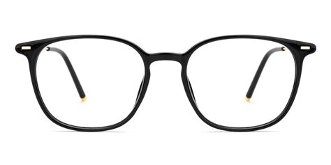 alison square eyeglasses in black sllac