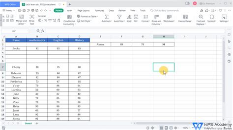 Rows And Columns Tools In Wps Spreadsheet Wps Office Academy