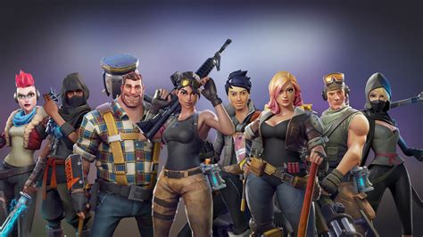 Download 1920x1080 Wallpaper All Characters Video Game Fortnite Full Hd Hdtv Fhd 1080p