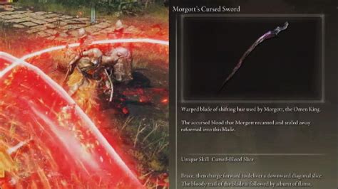 Elden Ring Morgotts Cursed Sword Location And Move Set Demonstration