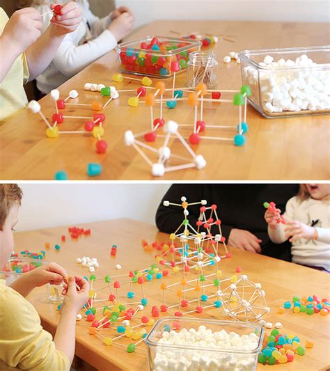 Kids between the age of 7 and 13 are starting to discover that they have a real curiosity about the world, with an understand that they have some independence as well. STEM Activity: Gum Drop Engineering - Modern Parents Messy ...