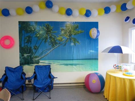 Photo Op Area For Indoor Beach Party Indoor Beach Party Beach Theme