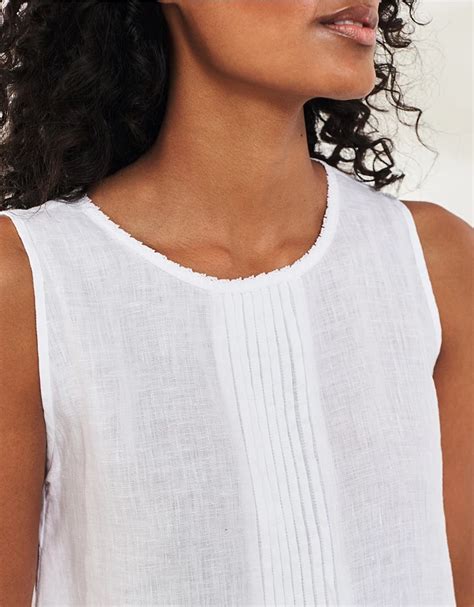 Linen Sleeveless Top All Clothing Sale The White Company Us