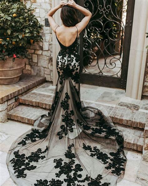 Black Wedding Dresses With Edgy Elegance