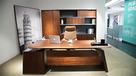Lopo Modern Luxury Customized Solid Wood Veneer Lshaped Executive