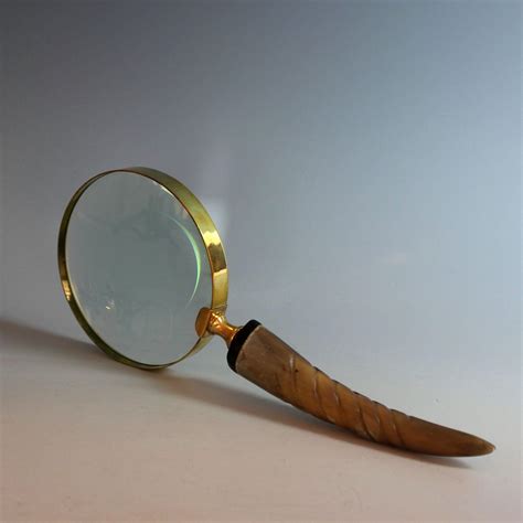 Vintage Gold Metal And Horn Magnifying Glass B From Julietjonesvintage On Ruby Lane