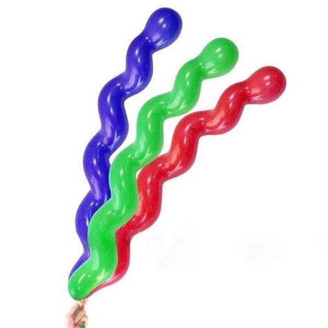 Spiral Balloons 24 Balloons Squiggly Balloon Party By Partyshack