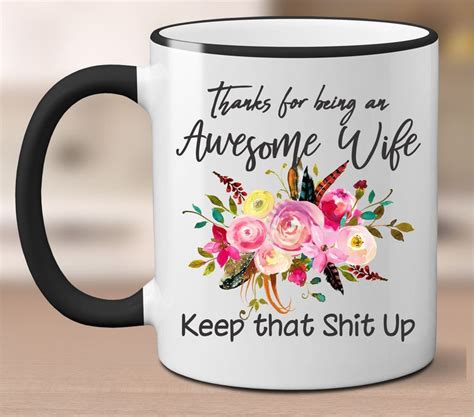 Awesome Wife Mug Funny Wife Mug Wife Anniversary Mug Wife Etsy Birthday T For Wife Wife