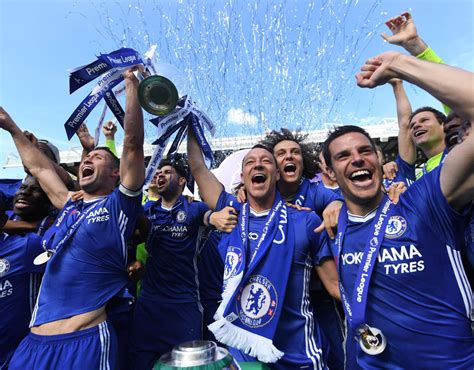 chelsea lift trophy after being crowned premier league champions sport galleries pics