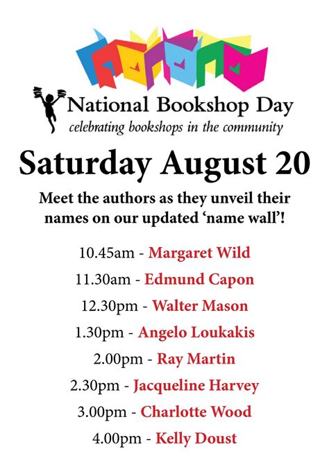 Shearers Books Blog National Bookshop Day Saturday August 20