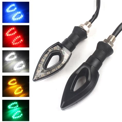 1 Pair High Quality 5 Colors Waterproof Amber Lights Universal 12v Led
