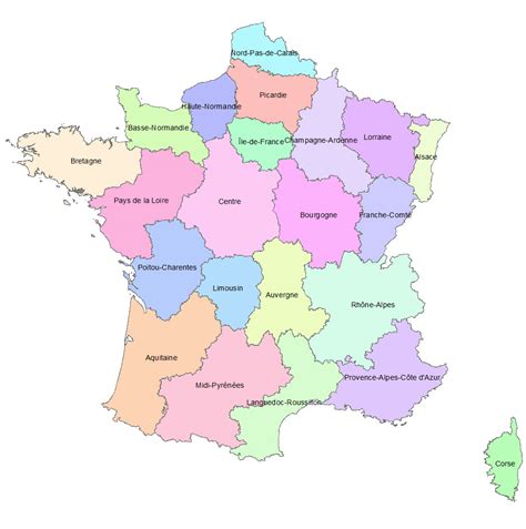 Paloo Les 13 Nouvelles Régions Françaises