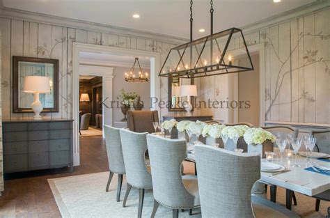 Painted Details On Walls And Beautiful New Designed Dining Room Just