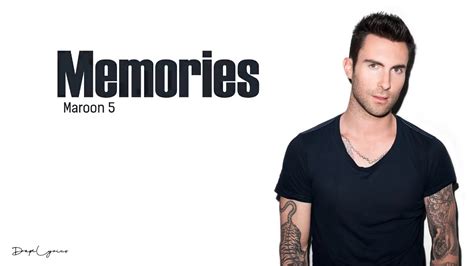 Memories Maroon 5 Lyrics Lyric Video Youtube