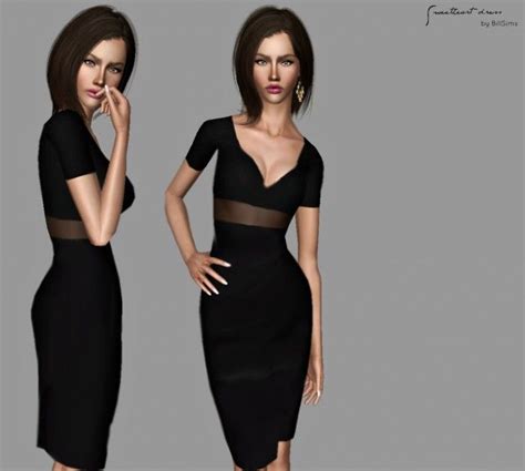 Bill Sims Sweetheart Dress By Bill Sims 3 Downloads Cc Caboodle
