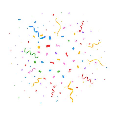 Confetti Png Illustration For Festival Background Simple Tinsel And