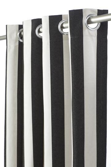 Black And White Outdoor Curtain Panel
