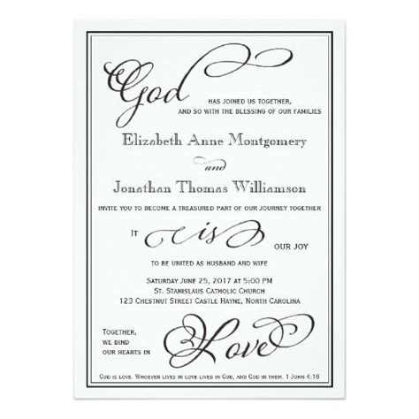 Our cards are designed by professional designers who are experienced in designing beautiful we have christian wedding cards evolved from traditional to modern designs in the variety of papers, handmade papers and rich. Simple God is Love Christian Wedding Invitation | Zazzle ...