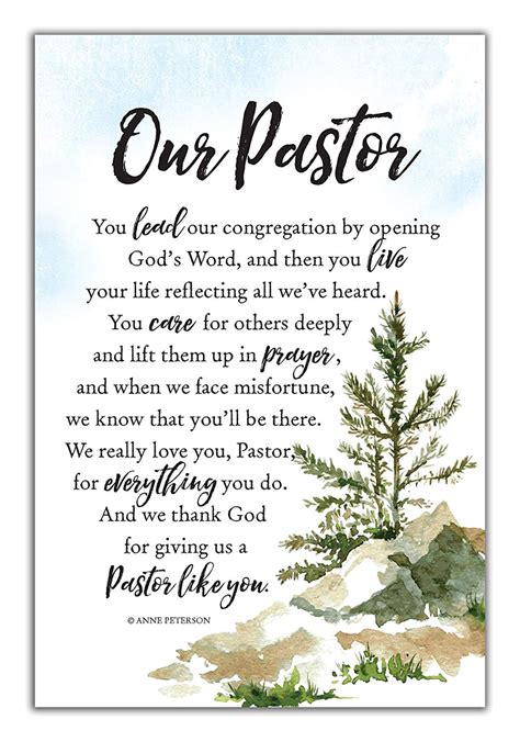 Dexsa Our Pastor Woodland Grace Series 6 X 9 Wood Plaque