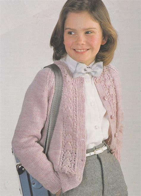 Girls Cardigan Knitting Pattern Pdf Childrens And Toddlers 22 Etsy In