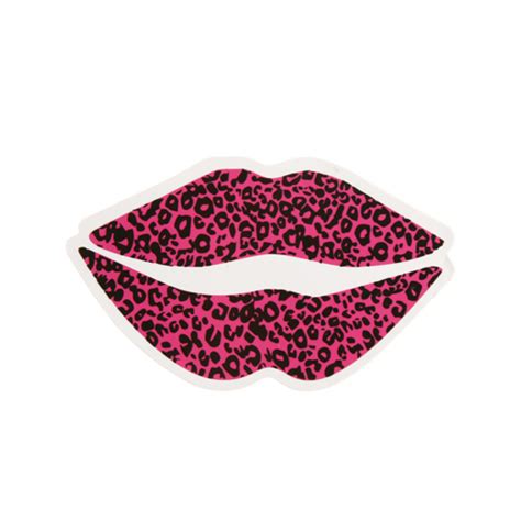 Custom Stickers Free Shipping Cheetah Lips Custom Stickers Gs