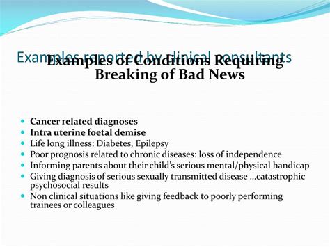 At some point or another, all doctors have to break bad news. PPT - Breaking Bad News PowerPoint Presentation, free ...