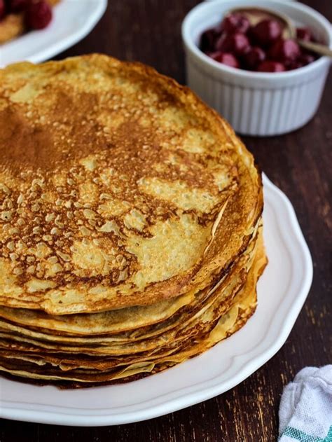 Traditional Russian Pancakes Blinchiki Happy Kitchen