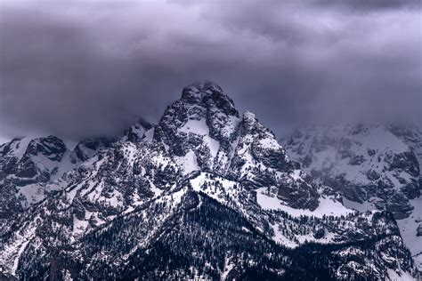 Grand Teton Storm Clouds Above Mountain Peaks Photo Print Photos By