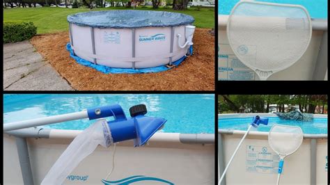 How To Vacuum An Above Ground Pool Summer Waves Elite 14 X 42 Intex