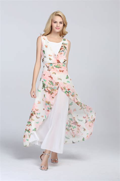 Hairdesignbyjan Chiffon Layered Maxi Dress