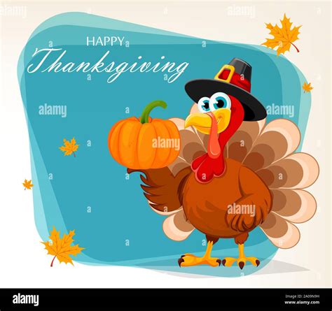 Happy Thanksgiving Greeting Card Poster Or Flyer For Holiday